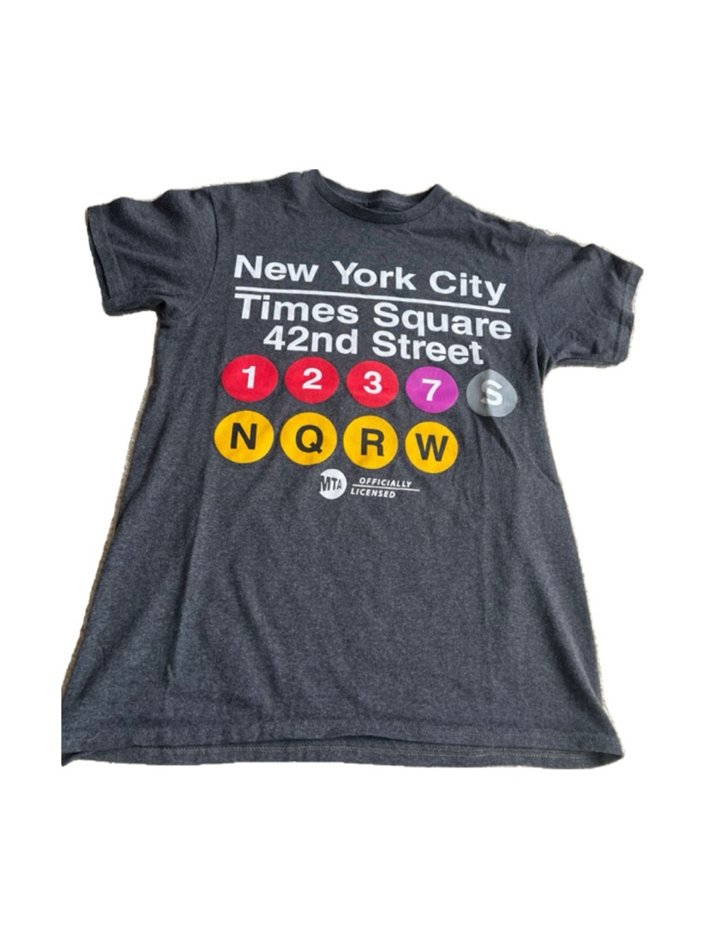 New York City Times Square 42nd Street Graphic Tee - Charcoal